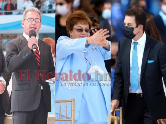 Renato Florentino, Doris Gutiérrez y Salvador Nasralla acompañarán a Xiomara Castro en los cuatro años de gobierno. Fotos: El HERALDO.