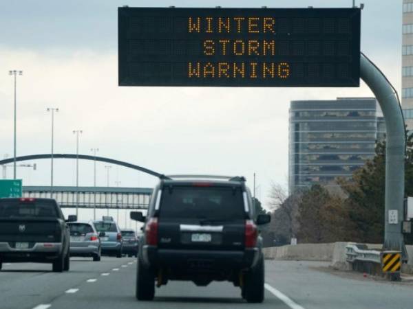 El Servicio Nacional de Meteorología de Estados Unidos emitió una advertencia de tormenta.