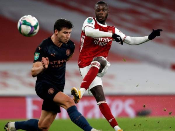 Manchester City vs Arsenal por la Carabao Cup. Foto AFP