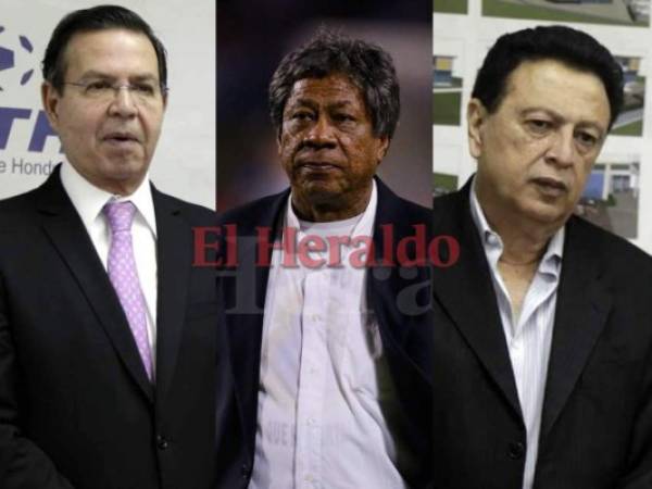 Rafael Leonardo Callejas, Ramón Maradiaga y Alfredo Hawit han sido denunciados por la FIFA. Foto: El Heraldo / OPSA