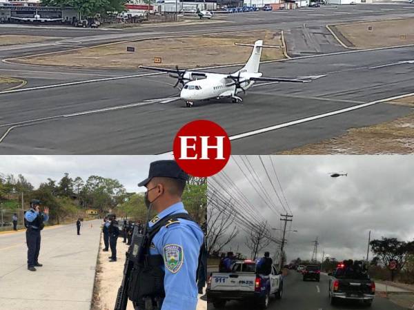 El capo hondureño Óscar Fernando Santos Tobar, alias “Teto” fue extraditado ese martes hacia Estados Unidos, país que lo solicita por cargos ligados al narcotráfico. Bajo un fuerte operativo en el que participaron agentes de la Policía Nacional y de la Agencia Antidrogas Estadounidense (DEA, por sus siglas en inglés), “Teto” Santos fue trasladado desde el Primer Batallón de Infantería hasta la base aérea Hernán Acosta Mejía. El lente de EL HERALDO siguió muy de cerca el operativo de entrega del extraditable hondureño a las autoridades estadounidenses.