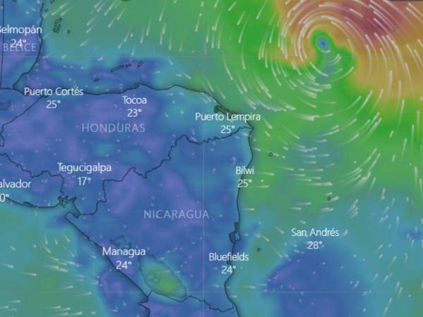 Se espera que la tormenta tropical Ian se encuentre a 400 kilómetros de Guanaja, Islas de la Bahía en horas de la mañana del lunes 26 de septiembre.