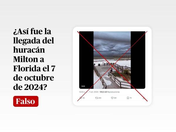 Captura de pantalla a una publicación de X/Twitter hecha el 8 de octubre de 2024, adaptada a esta cartela.