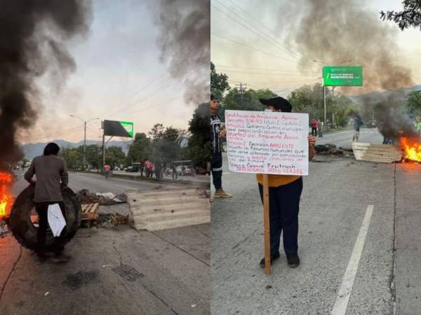 Con diferentes exigencias, pobladores de la zona norte del país bloquearon el acceso de los bulevares del norte, sur y salida al occidente del país.