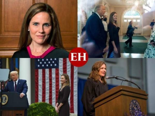 El presidente Donald Trump postuló a la jueza Amy Coney Barrett a la Corte Suprema, una decisión que corona una drástica reorganización del poder judicial que resonará durante una generación y que el mandatario espera ofrezca un necesario impulso a su campaña de reelección. Foto: Agencias AFP/AP.