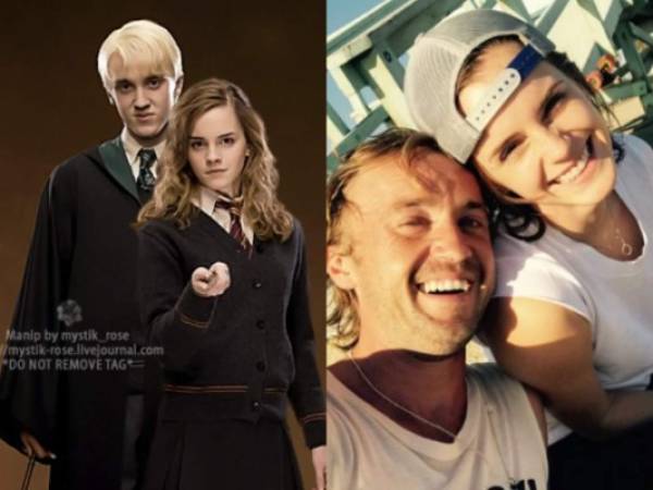 Emma Watson ('Hermione Granger') y Tom Felton ('Draco Malfoy') mantienen una relación muy cercana.