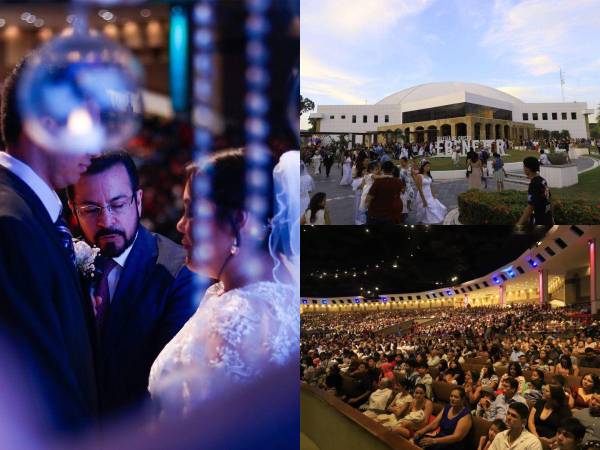 Este sábado se llevaron a cabo las ya aclamadas Bodas de Caná oficiadas por el conocido pastor Germán Ponce en la iglesia Ebenezer de San Pedro Sula. Estas son las imágenes de la mega ceremonia.