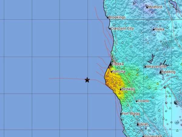 El epicentro del sismo se localizó cerca de la costa norte de California, afectando a más de 1.3 millones de personas que residen lo suficientemente cerca como para haber sentido el temblor, de acuerdo con estimaciones del USGS.