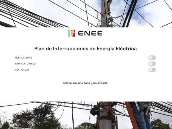 Las interrupciones se realizarán de forma rotativa en 105 circuitos de los 192 del Sistema Interconectado Nacional.