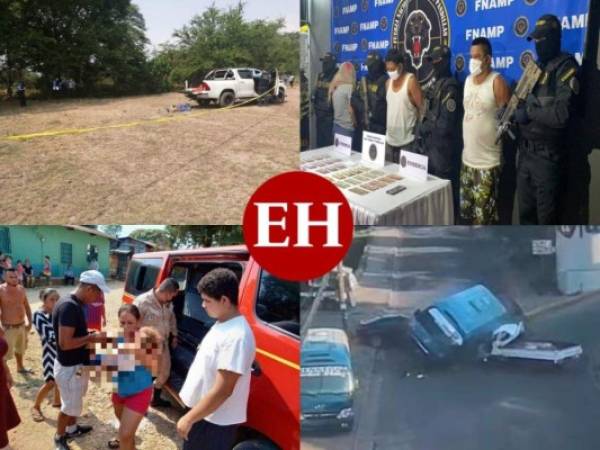 Varios encostalados en distintos puntos del país y el hallazgo de dos cuerpos en un frizer, forman parte además del resumen de sucesos de esta semana en Honduras.