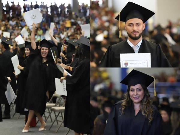 Un total de 1,548 nuevos profesionales se graduaron este martes en la Universidad Nacional Autónoma de Honduras (UNAH). Estas son las imágenes de la ceremonia.