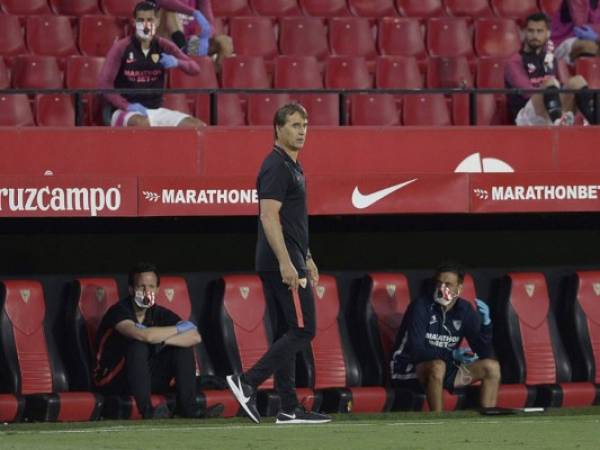 El técnico del Sevilla, Julen Lopetegui. AFP.