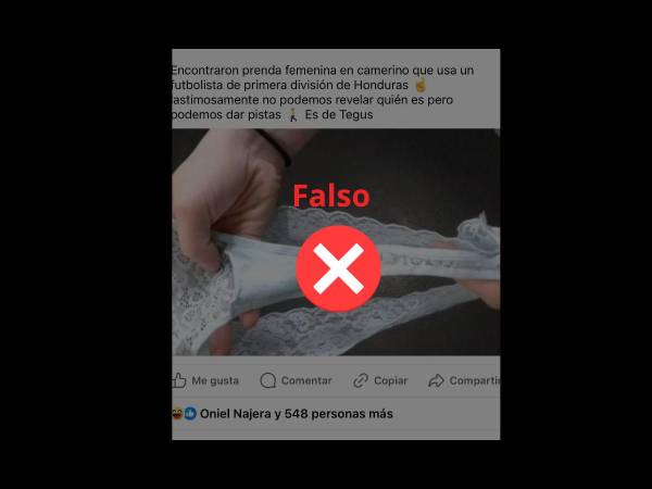 Captura de pantalla a una publicación de Facebook realizada el 28 de febrero de 2024.