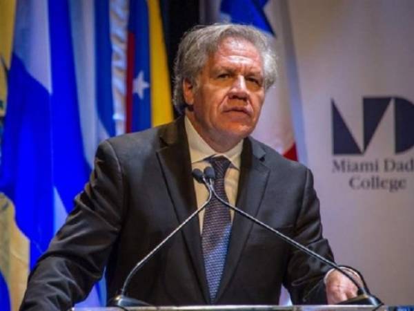 El secretario general de la OEA, Luis Almagro, denunció en su cuenta de la red Twitter que la Asamblea Nacional de Nicaragua había cancelado la personalidad jurídica de ONGs como el Centro Nicaragüense de Derechos Humanos (CENIDH) y Hagamos Democracia. Foto OEA