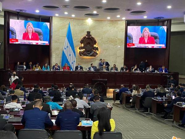 Así se vive el ambiente en el hemiciclo legislativo.