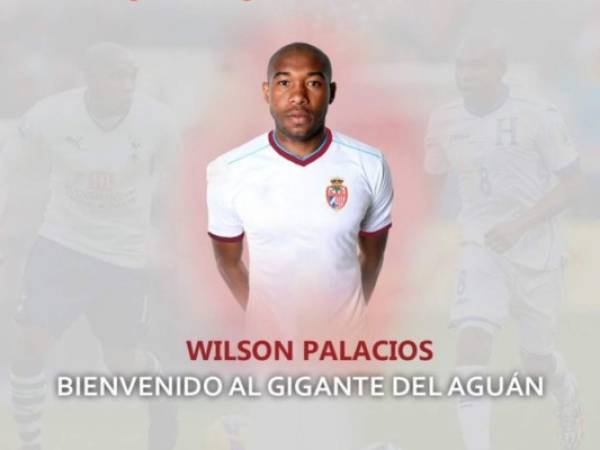 Wilson Palacios llega a Tocoa con 35 años de edad.