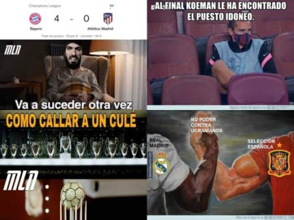 Real Madrid, Luis Suárez y Griezmann son los protagonistas de los crueles y divertidos memes que dejó la primera jornada de la fase de grupos de la Champions League, la cual estuvo marcada por la derrota de los merengues ante el Shakhtar Donetsk y la goleada 4-0 que el Atlético de Madrid recibió ante el Bayern Múnich.