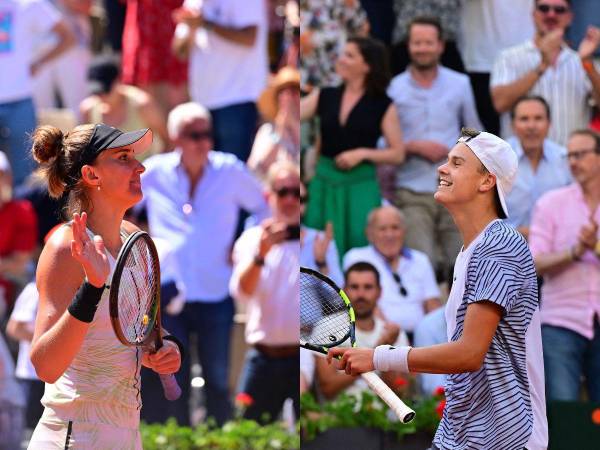 Este lunes en la Suzanne Lenglen salió cara para Beatriz Haddad Maia (12ª) y Holger Rune (6º).