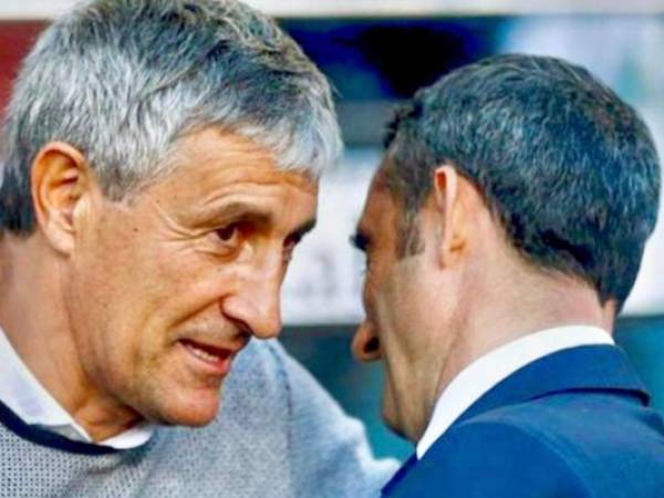 Quique Setién era el entrenador del Betis.