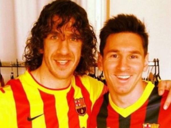 Carles Puyol junto a Leo Messi. Foto @Carles5puyol