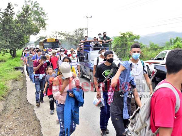 El flujo de hondureños que buscan llegar a Estados Unidos sigue siendo alto. Fue en 2019 cuando más compatriotas fueron retornados.