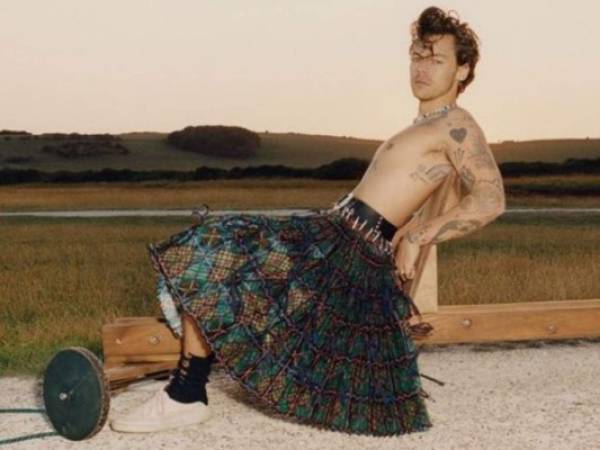 Harry Styles se ha convertido en los últimos años en un icono de la moda. Foto: Instagram/@voguemagazine