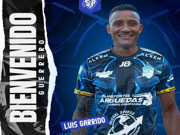 Luis Garrido llega a su segundo equipo en el fútbol de Costa Rica.