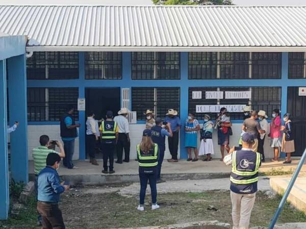 Jornada de votación en el municipio de San Lucas, El Paraíso.