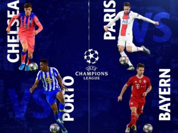 Chelsea-Porto y PSG-Bayern Múnich, se jugarán a la 1:00 de la tarde, horas de Honduras. Foto: @ChampionsLeague en Twitter.