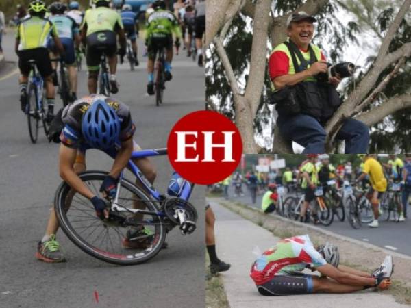 Problemas con la bicicleta, ejercicios de calentamiento y hasta buscar el mejor ángulo para la foto perfecta. Estas fueron algunas de las cosas que no se vieron de la VIII Vuelta Ciclística de EL HERALDO. Fotos: Alejandro Amador/Alex Pérez/Johnny Magallanes/ EL HERALDO