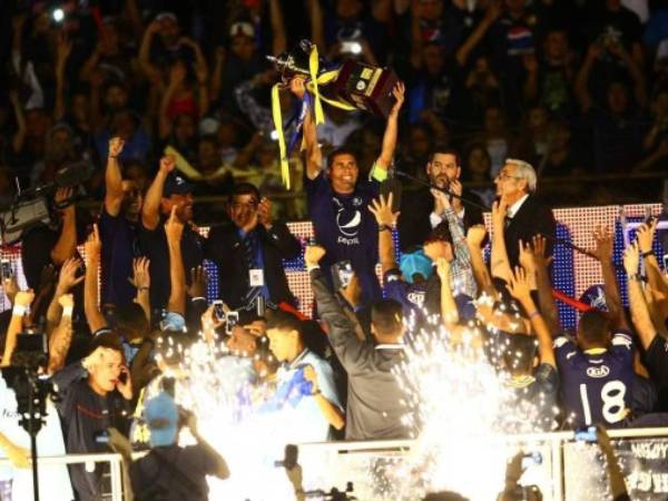 El 20 diciembre 2014, Motagua se coronó campeón de la mano del argentino Diego Vázquez por primera vez. Fue la copa 13 en la vitrinas del Ciclón Azul. Así está la plantilla en la actualidad.