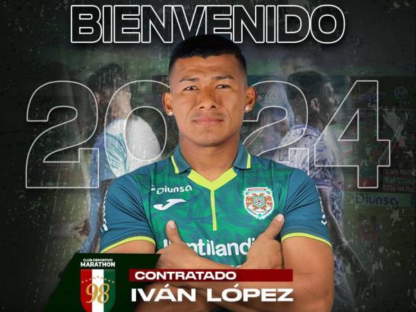 Ivan “Chino” López, llegó a su cuarto equipo de Honduras, tras que Marathón lo fichara para el próximo torneo Clausura 2024