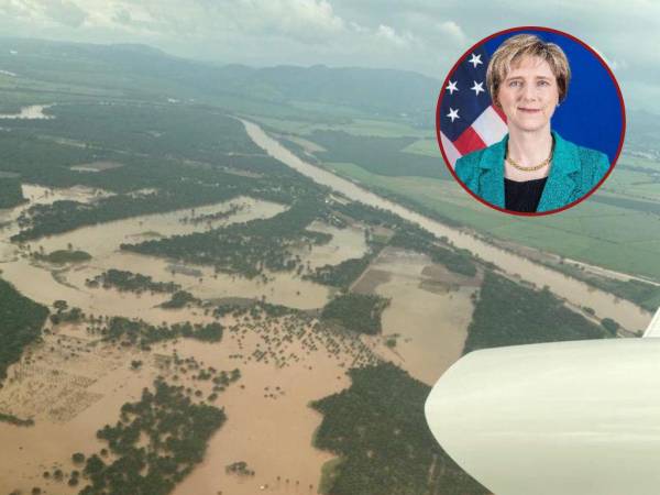 Dogu evaluó en persona los estragos dejados por las torrenciales lluvias que mantienen anegadas varias comunidades en la zona norte del país y en el occidente.