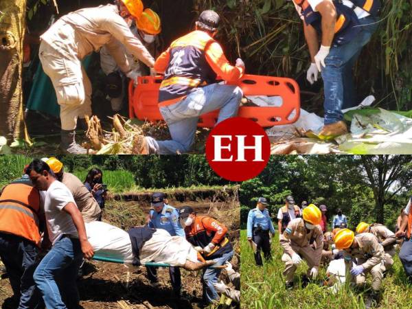 Los cuerpos de la familia Discua, que fueron arrastrados por el agua de un drenaje en San Francisco de Yojoa, fueron rescatados este mediodía en medio de un ambiente de pesar y tristeza.