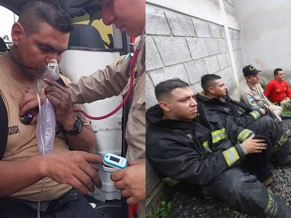 Exhaustos y otros auxiliados por elementos de la Cruz Roja, terminaron los miembros del Cuerpo de Bomberos que tras una titánica labor que duró al menos cinco horas, lograron sofocar con éxito un gigantesco incendio que se produjo en negocio de venta de accesorios de vehículos y reencauchadora en el Hato de Enmedio. El lente de EL HERALDO captó los rostros de algunos héroes de esta madrugada.