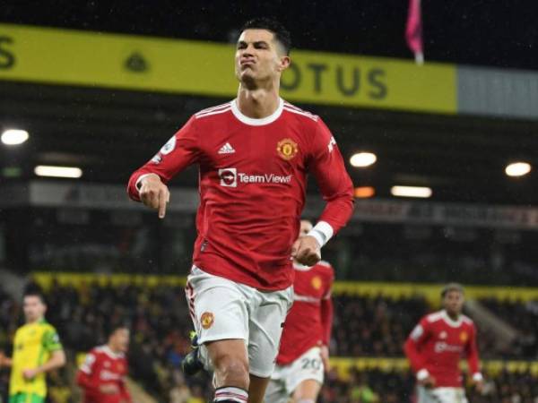 Así celebró Cristiano Ronaldo el gol anotado al Norwich.