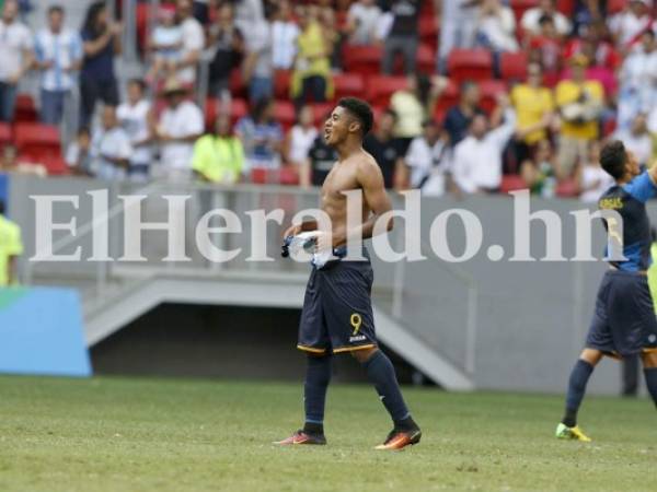 El delantero Anthony Lozano celebró la clasificación de la H-23 a cuartos de final de los Juegos Olímpico de Río 2016, foto: Juan Salgado.