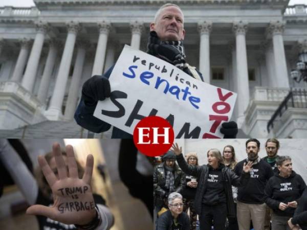 La Constitución de Estados Unidos requería una mayoría de dos tercios (67 escaños de 100) para condenar a un presidente y Trump sabía que podía contar con el apoyo de al menos 52 de los 53 senadores republicanos. Fotos: AFP.