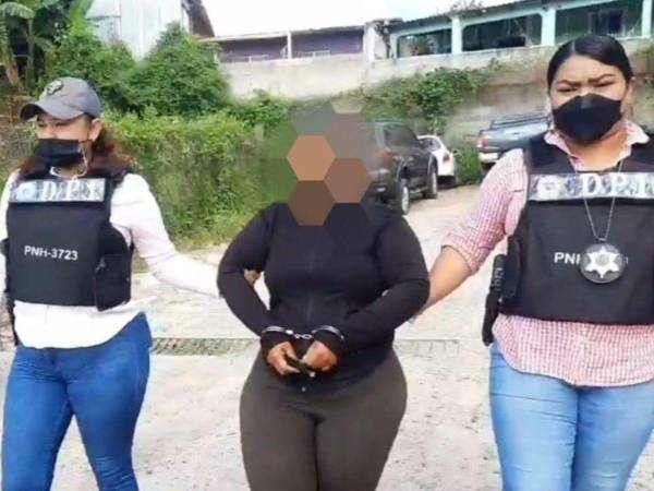 La detenida es una comerciante, originaria y residente de la colonia Nueva Suyapa de Tegucigalpa.