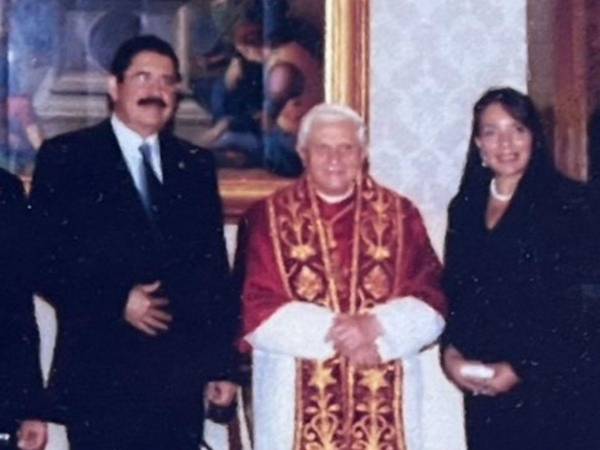 Esta es la foto que Castro publicó recordando al papa.