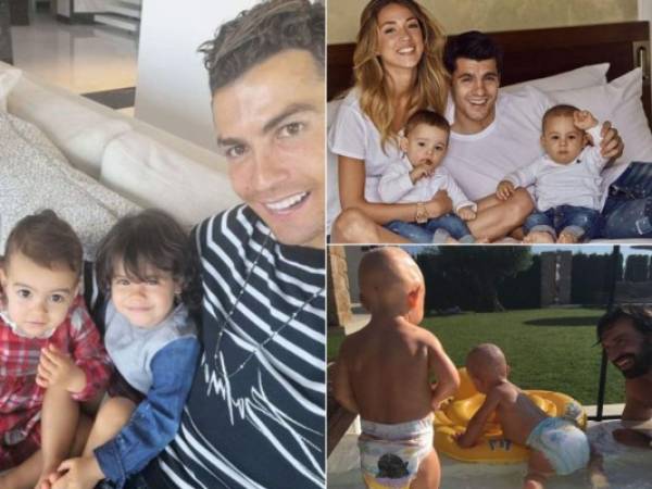 Ellos son los jugadores de fútbol que presumen ser papás de dos bebés a la vez. ¡La vida los premió doblemente! Conócelos aquí. (Fotos: Redes sociales)