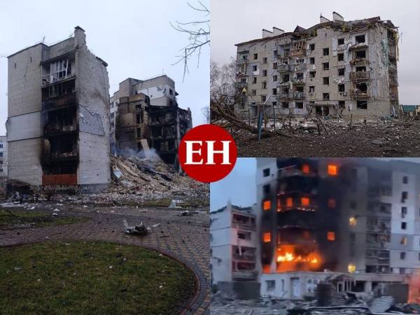 En el octavo día de la invasión rusa en Ucrania, las fuerzas militares enviadas por Vladimir Putin perpetuaron cruentos bombardeos que devastaron por completo las zonas residenciales más cercanas a Kiev, principalmente la localidad de Borodyanka, en la cual sus edificios y calles quedaron completamente destruidos. A continuación repasamos las devastadoras imágenes que dejó el ataque aéreo ruso.