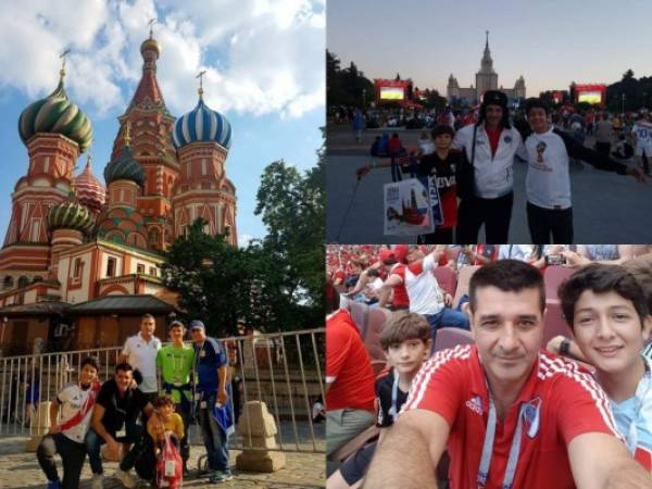 El entrenador de Motagua, Diego Martín Vazquez, se encuentra en Rusia apoyando a Argentina en el Mundial 2018. (Fotos: Facebook)