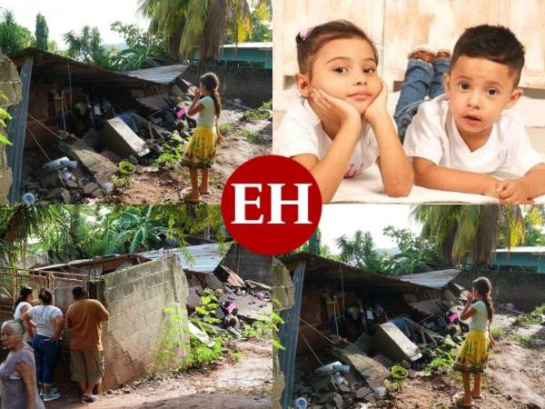 Los hermanitos Dilan José Menjívar Lara (5) y Dianny Kristely Menjívar Lara (7) fallecieron la noche del jueves tras que un muro de su vivienda colapsara.