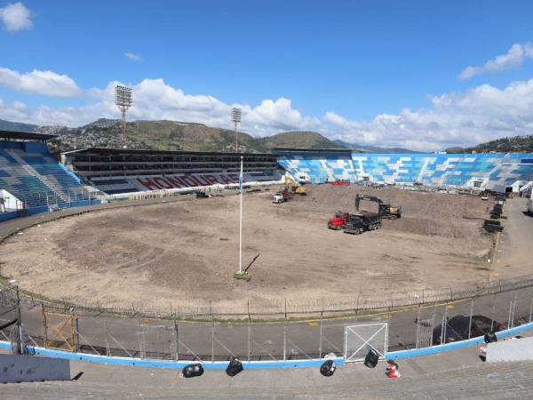 La grama del Estadio Nacional fue removida y se envió a la Penitenciaría de Támara. La grama se comenzará a sembrar en enero.