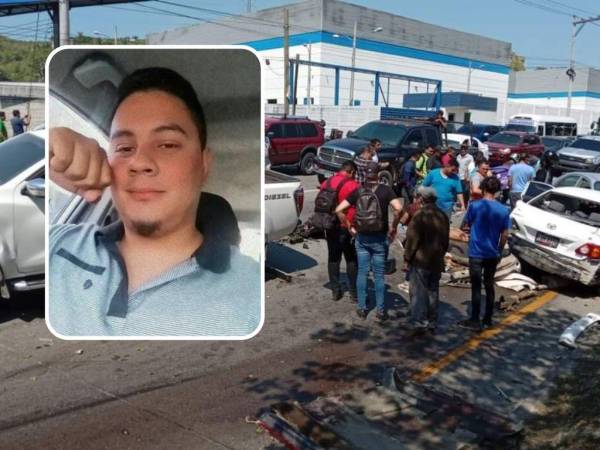 Jimmy Alexander Guzmán, de 23 años de edad, es una de las víctimas del accidente.