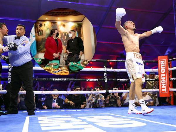 La mandataria le dedicó una serie de mensajes al boxeador hondureño luego de imponerse por la vía del nocaut ante Pedro Campa.