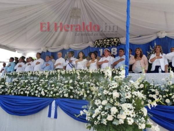 Autoridades de la Municipalidad de Choluteca inauguran desfiles patrios 2019. Foto: El Heraldo/Gisella Rodríguez.