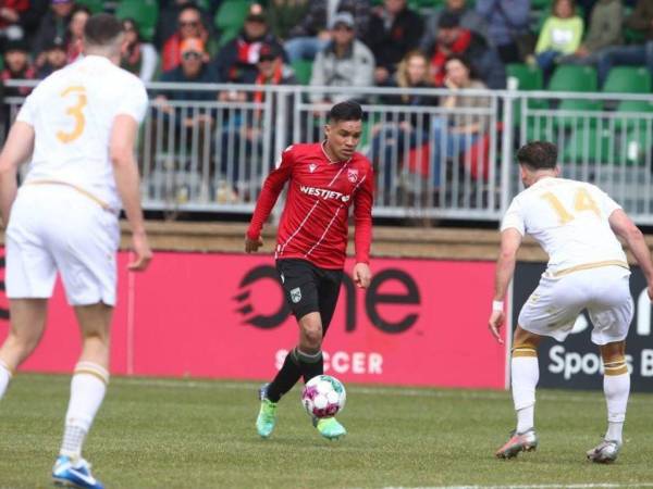 José Escalante disputó los 90 minutos en el empate de su equipo Cavalry FC.