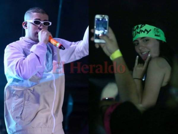 El cantante puertorriqueño, Bad Bunny, alegró a miles de hondureños que asistieron a su show. Ofreció un espectáculo urbano inolvidable que puso a bailar a todos los catrachos. Fotos Emilio Flores/EL HERALDO